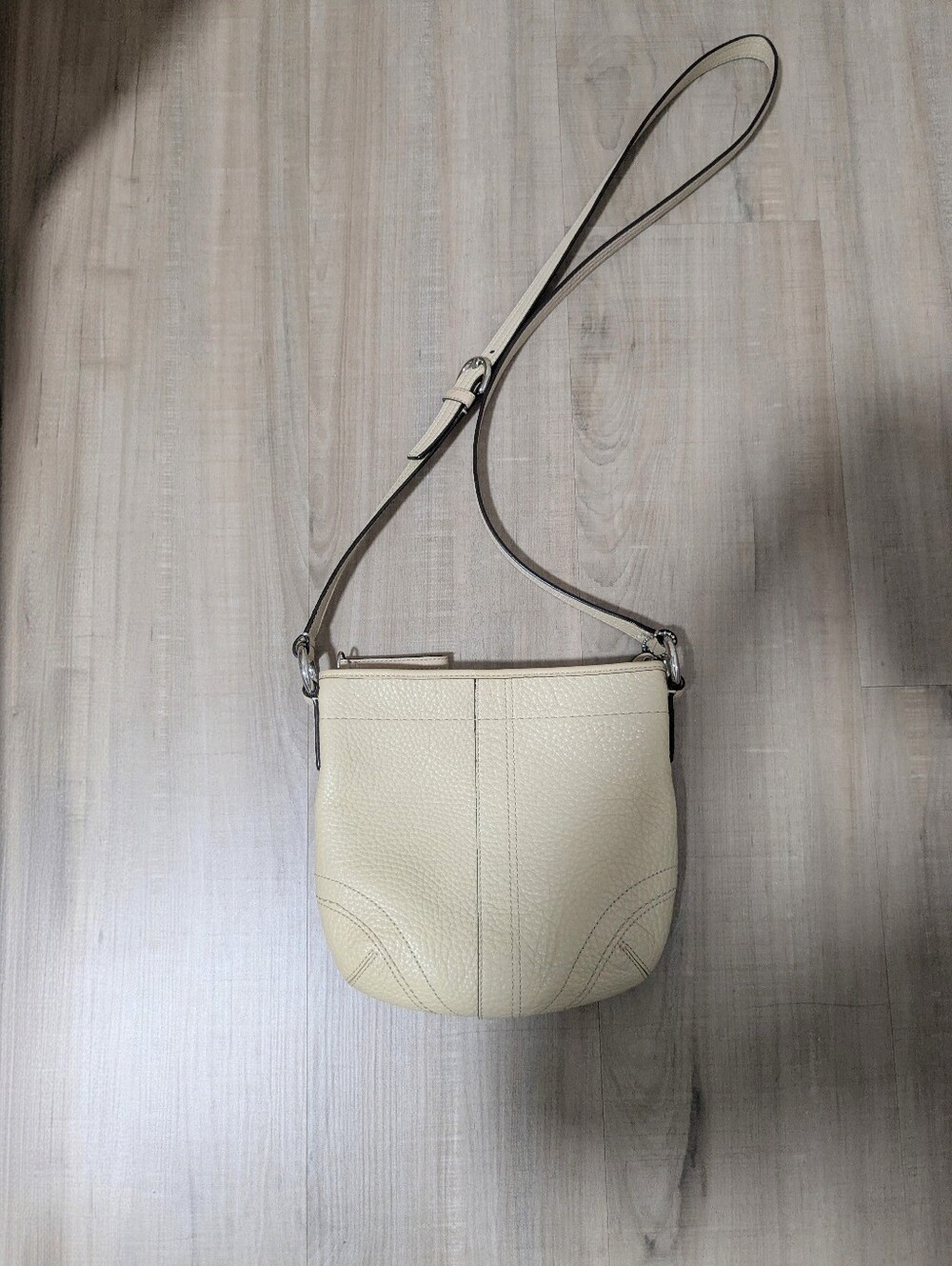 Vintage Coach Pebbled Leather Crossbody Bag